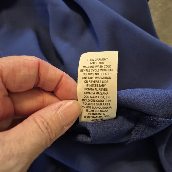 Lily White Blue Women's Tank Top - Picture 5 of 5